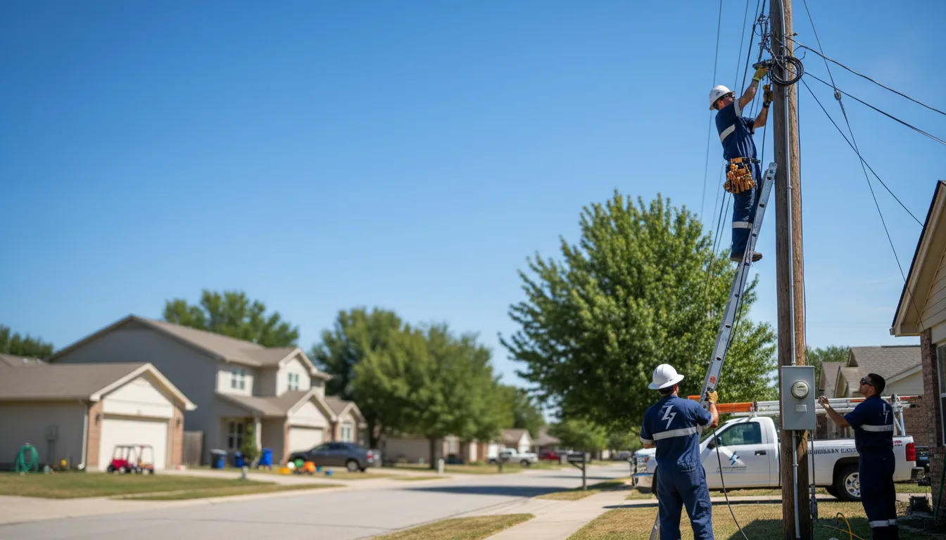 Residential electrician providing installation services in Garfield, MN